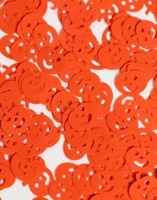 Små Orange Gresskar Bordkonfetti