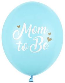 50 stk Lyse Pastellblå Mom to Be Ballonger 30 cm