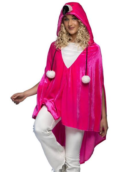 Flamingo Kostymeponcho til Voksen