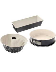 Dr. Oetker - 3 Deler Keramisk Kakeformsett - Rund, Bundt og Brødform