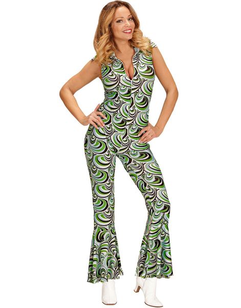 70'er Retro Mønster Jumpsuit-Kostume