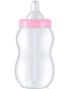 Stor Baby Rosa Tåteflaske m/ 30 Små Tåteflasker (Gjestegaver/Pynt)