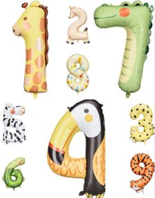 Store Ville Tall 1-9 Folieballonger