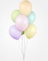 100 stk 30 cm MEGAPACK - Pastellfarget Ballonger
