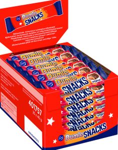 25 stk Dumle Snacks / Chokolade med Karamellkerne - Hel Æske