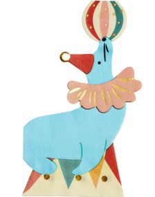 12 stk Servietter Sirkus Sel 34x22 cm - Circus Party