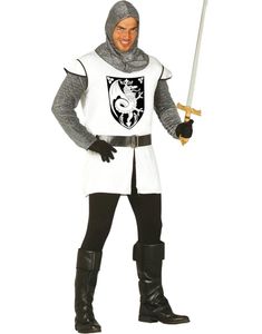 Ridderkostume til Mand 4 Dele