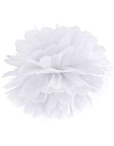Hvid Pom Pom 25 cm