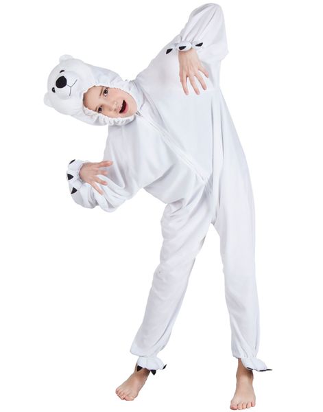 Isbjørnekostume i Plys til Børn