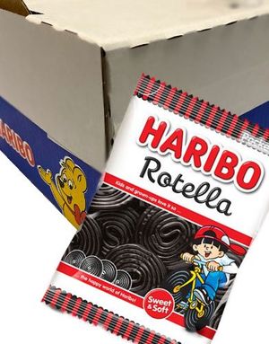 30 Poser Haribo Rotella Lakridsruller - Hel Æske
