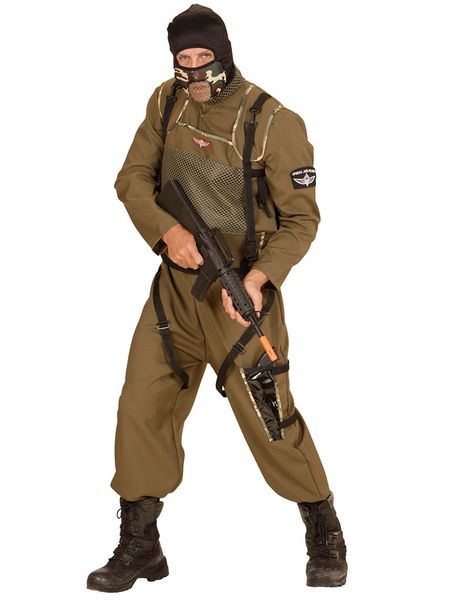 Special Forces - Faldskærmsspringer Herrekostume