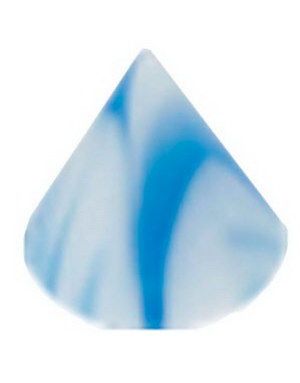 Storm Spike Blå/Hvid- 3 mm Akrylkugle til 1,2 mm stang