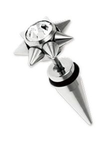 Star Spike - Sølvfarvet Fake Piercing