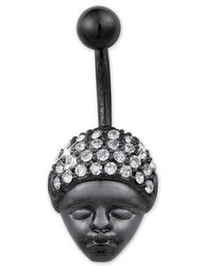 Afro Man - Sort Navlepiercing