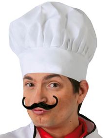Hvid Høj Kokkehat