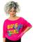 "80s Girl" Batwing T-Skjorte til Dame