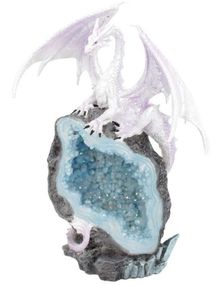 Glacial Custodian - Is-drage og Geode Figur 22 cm