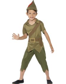 3 Dele Robin Hood/Peter Pan Børnekostume
