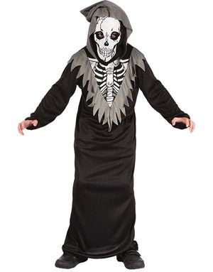 Uhyggeligt Skelet Børnekostume