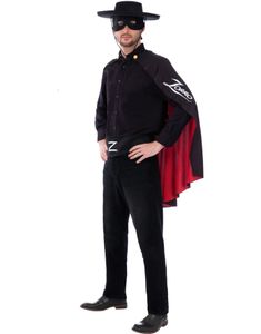 Zorro Kostymesett til Voksen 4 Deler