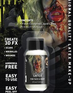 Hudfarvet Flydende Latex 30 ml