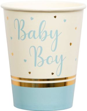 8 stk Baby Boy Papirkopper 