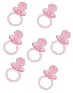 18 stk Pink Små Sutter 2,5 cm