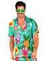 Breezy Flamingo Blå Hawaii Skjorte - L/XL