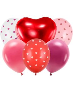 6 stk Forskjellige Ballonger - "Be Mine Valentine" Ballongbukett