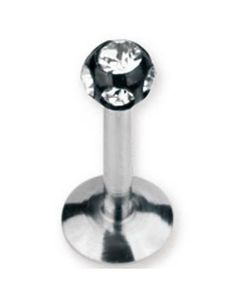 Diamond Bold Labret - Sort/Klar