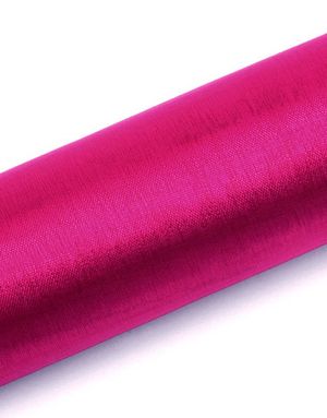 MØRKE Pink Gennemsigtig Organzaløber 16 cm x 9 meter
