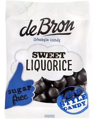 deBron Sweet Liqorice - Sukkerfri Søt Lakris 100 g