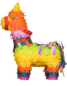 Regnbue Lama Piñata 46x33 cm