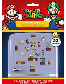 23 stk Super Mario Kjøleskapsmagneter