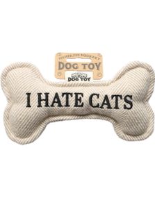 I Hate Cats - Leketøy for Hund med Lyd - 20 cm