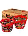 16 stk Samyang Buldak Hot Chicken Ramen 2x Spicy Bowl - Hel Kasse 1,68 kg (Korea Import)