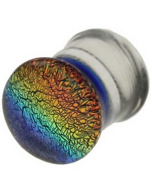 Pyrex Piercing Plug - Glitter MultiColor