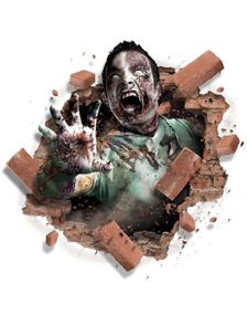 Zombie Klistremerke Veggdekorasjon 70x80 cm