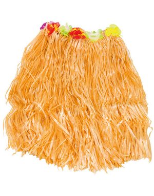Aloha 60 cm Beige Hawaii-Skørt