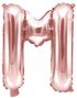 Rose Guldfarvede Bogstavballoner A-Z - 35 cm