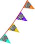 8 meter Holografisk Banner med Tallet 60