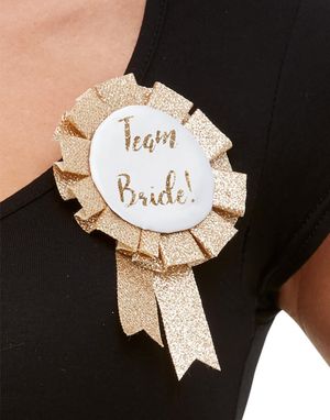 Rosé Guldfarvet Team Bride Rosæt