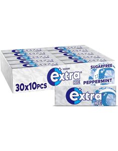 30 stk Ekstra Is Pebermynte tyggegummipakker - Hel æske 420 gram
