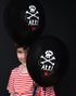 6 stk Svarte Pirat Ballonger 30 cm