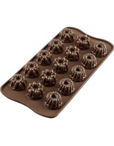 Silikomart Fantasia - Mini-bundt Sjokoladeform