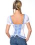 Blåt Dirndl Oktoberfestkorset med Push-Up
