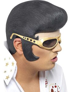 Elvis Presley Latex Hovedpragt med Briller