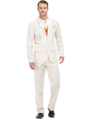 Beige 20’er Kostume til Mænd
