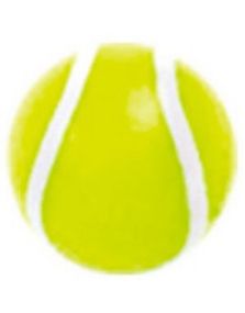 Tennisbold - Gul og Hvid Akrylkugle
