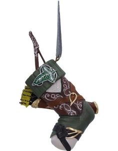 Hengende Lord of The Rings Legolas Sokk Dekorasjon med Tråd 8,8 cm